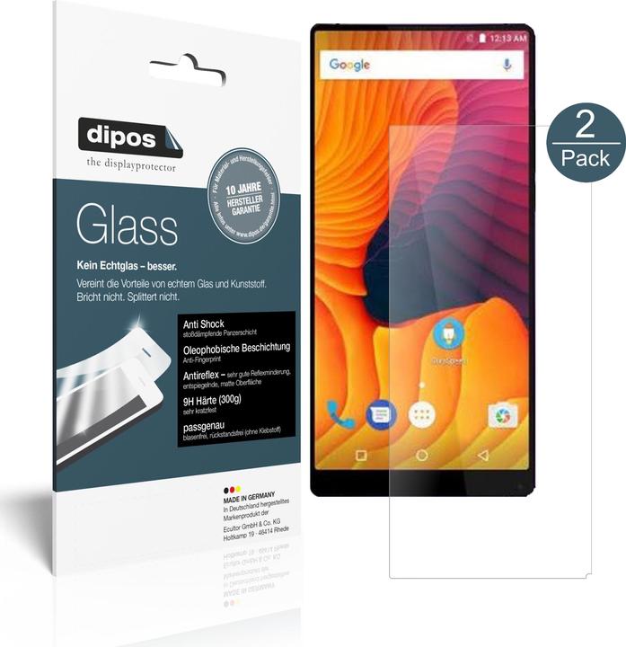 Actual product image Dipos Screen Protector Anti-Shock (2 Piece, Ulefone MIX 2)