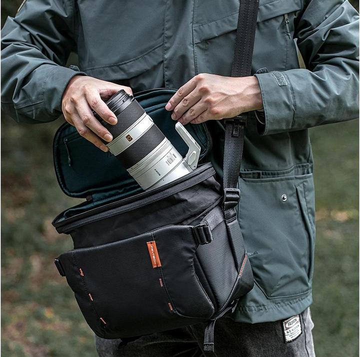 Actual product image Pgytech Photo Backpack OneMo Sling 11L Space Black (Camera shoulder bag, 11 l)