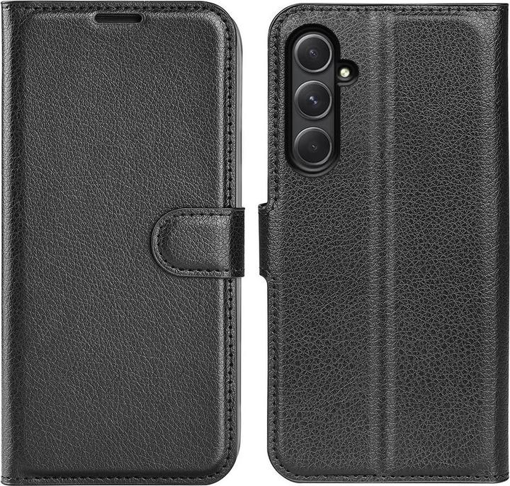 Cover-Discount Galaxy A55 - Custodia in pelle nera (Samsung Galaxy A55)