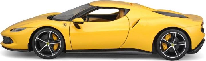 Actual product image Bburago Ferrari R&P 296 GTB 1/18 yellow