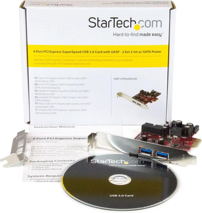 Image du produit StarTech 4 Port USB 3.0 PCIe Card