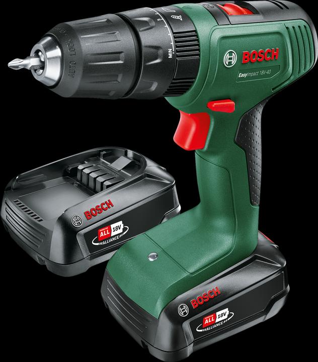 1x EasyImpact 18V-40 cordless screwdriver, 1x screwdriver beer