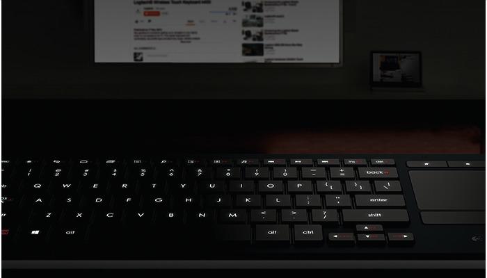 Actual product image Logitech Wireless Illuminated Keyboard K830 (US, Wireless)