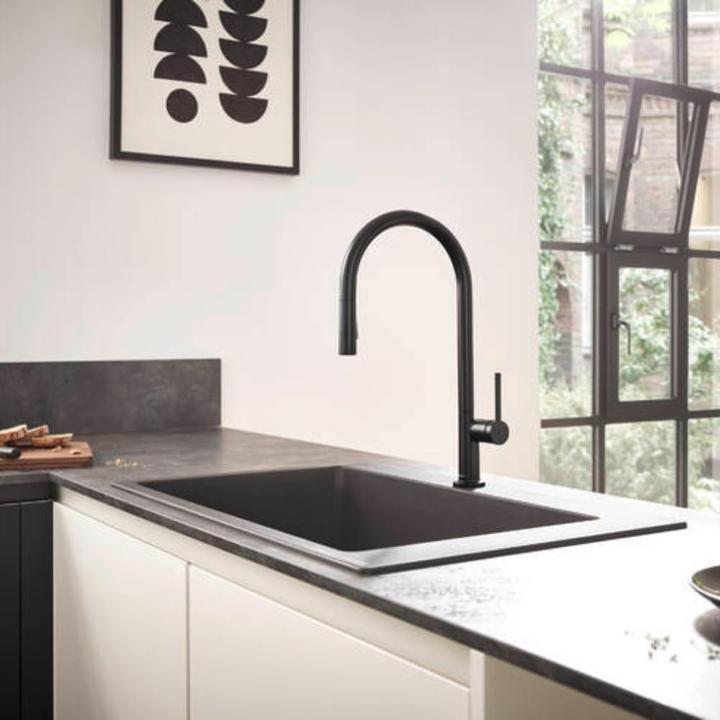Productafbeelding hansgrohe HG Einhebel-Spültischmischer 210 TALIS M Ausziehbrause mattschwarz