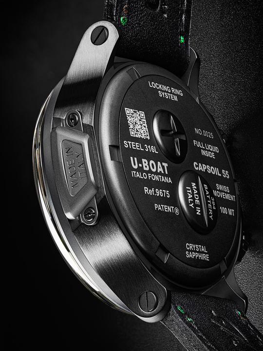Immagine prodotto U-Boat 9675 Capsoil Doppioempo DLC GMT (Orologio da polso analogico, 55 mm)