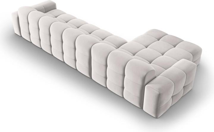 Actual product image Micadoni Velvet Left Corner Sofa, "Kendal", 5 Seats, 357x173x79Made in Europe (Corner sofa)