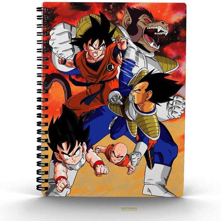 Actual product image SD Toys Dragon Ball Z notebook with 3D effect Goku vs Vegeta