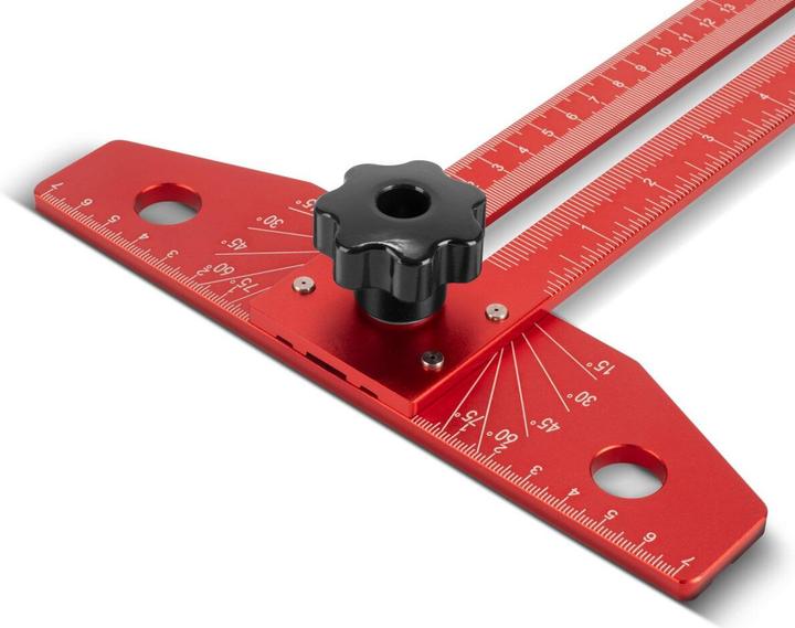 Produktbild Stahlwerk Winkel-Anreisslineal aus Aluminium mit Anschlag und Markierungsstift