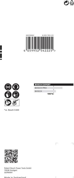 Produktbild Bosch Professional Zubehör EXPERT C470 Schleifpapier mit 8 Löchern für Schwingschleifer, 80 x 133 mm, G 320, 10-tlg. (320)