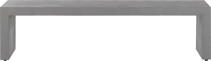 Produktbild Beliani Gartenmöbel Set U-Form Beton grau Tisch mit 2 Bänken TARANTO (180 cm)