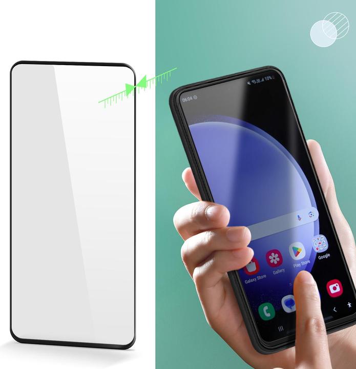 Actual product image Avizar 9H hardness glass display protection film (1 Piece, Samsung Galaxy S23 FE)