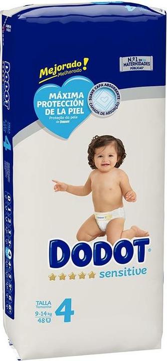 Produktbild Dodot SENSITIVE T4 pañales 9-14 kg 48 uds (Gr. 4, Tragepack, 48 Stück)
