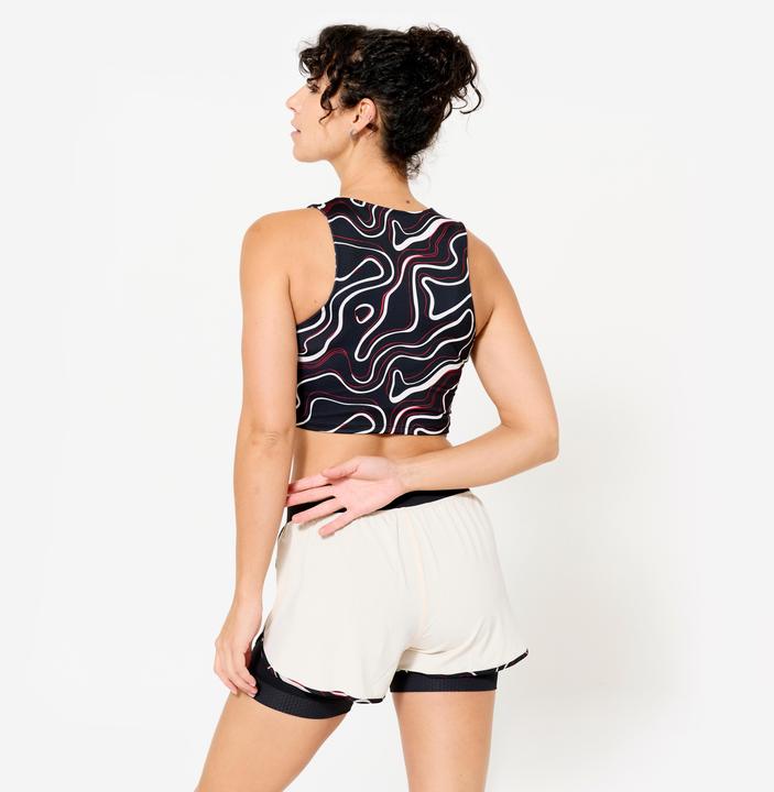 Actual product image Domyos Crop Top Damen - schwarz (XL)