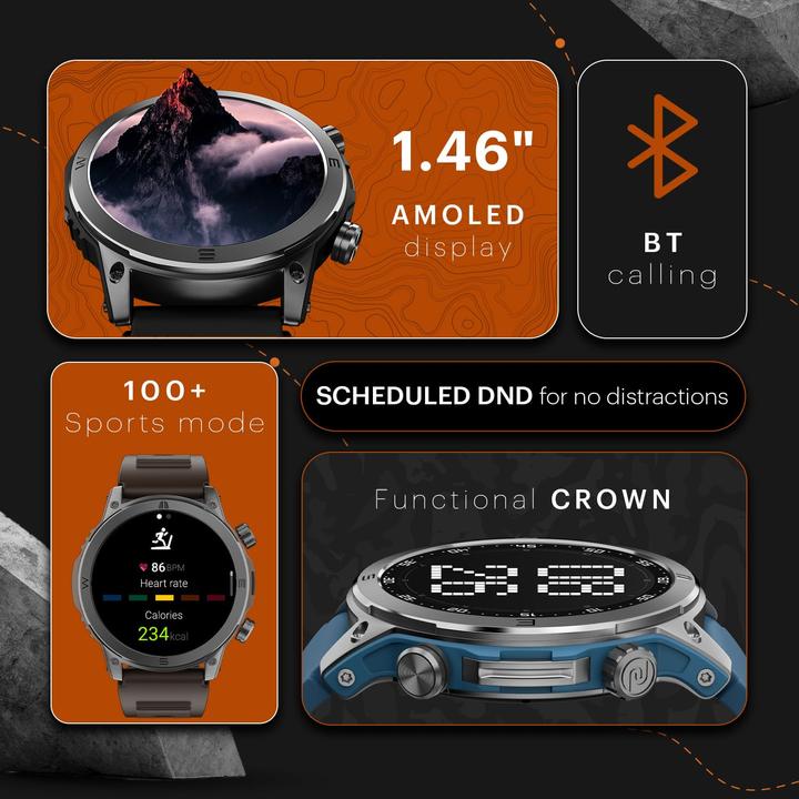 Produktbild Noise Smartwatch Endeavour (Czarny) (42 mm)