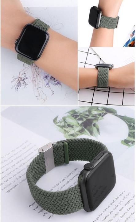 Produktbild Hurtel Strap Fabric Band for Watch Ultra / 9 / 8 / 7 / 6 / SE / 5 / 4 / 3 / 2 (49mm / 45mm / 44mm / 42mm) B (Braided Fabric)