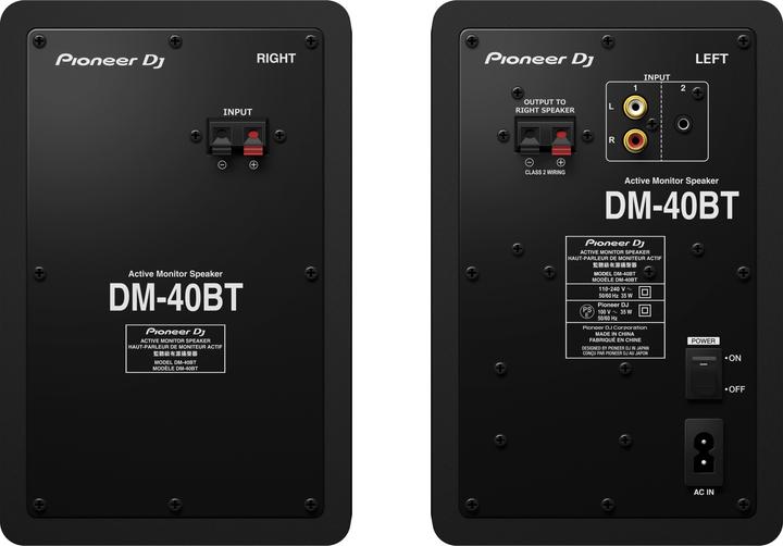 Actual product image Pioneer DJ Dm-40bt (Electrical connection)
