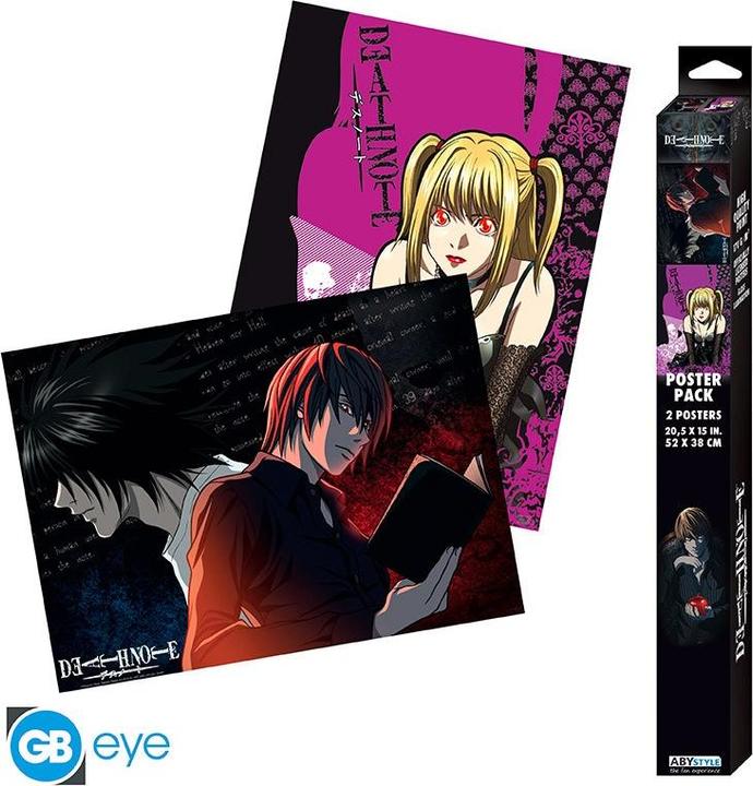 Produktbild ABYstyle DEATH NOTE - Set 2 Chibi Posters - L vs Light Misa 52x38 x4