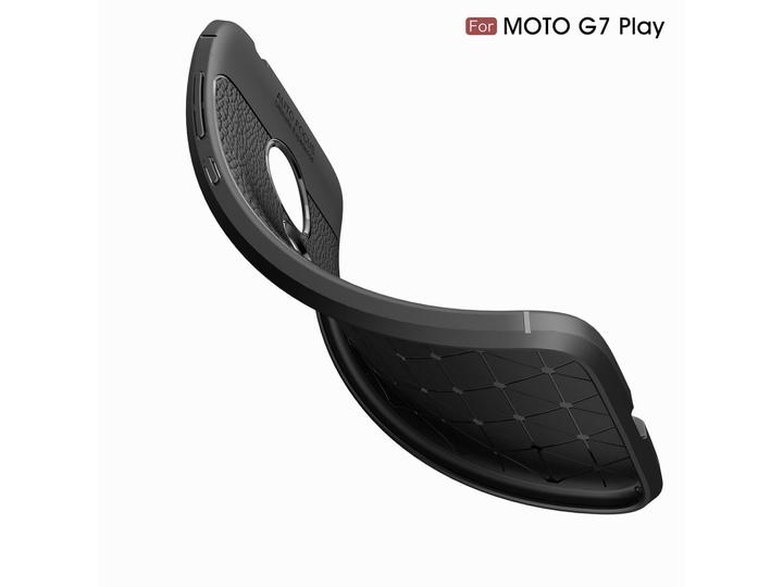Actual product image Screenguard Motorola Moto G7 Play Sleeve Leather Design TPU Cover (Motorola Moto G7 Play)