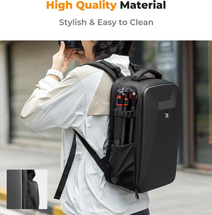 Image du produit K&F Concept Sac à dos 22L Nature Wander 10 (Noir) (Sac à dos photo, 22 l)