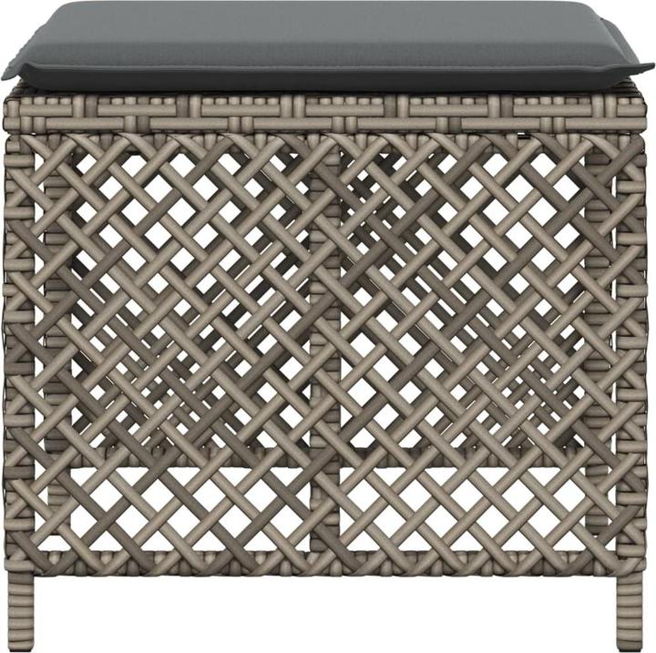 Produktbild VidaXL Gartenhocker Kissen Hocker Gartenstuhl Sitzhocker 4 Stk. Beigemischung