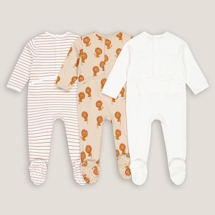 Produktbild La Redoute Collections 3er-Pack Strampler aus Baumwolle (50 C)