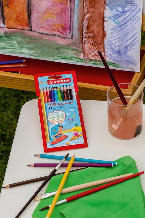 Actual product image STABILO aquacolor watercolour crayon (Multicoloured, 12 x)