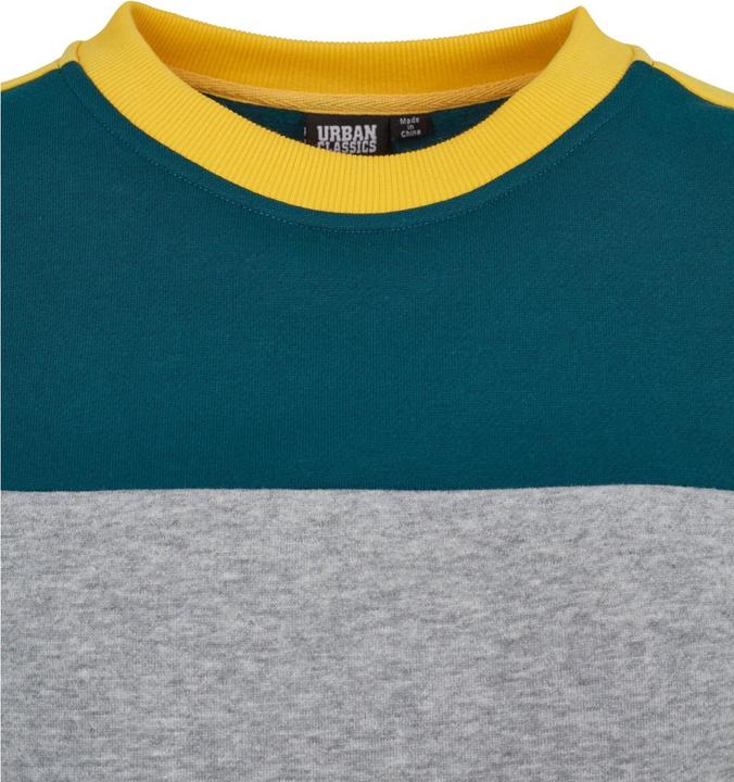 Actual product image Urban Classics Ladies Cropped 3-Tone Stripe Crew (XS)