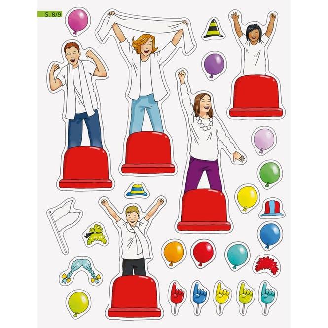 Image du produit Ravensburger Mein Ausmalstickerbuch Fussball - Grand livre avec plus de 300 autocollants, beaucoup d'autocollants