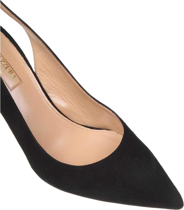 Actual product image Aquazzura bow tie pump 85 in black suede (39)