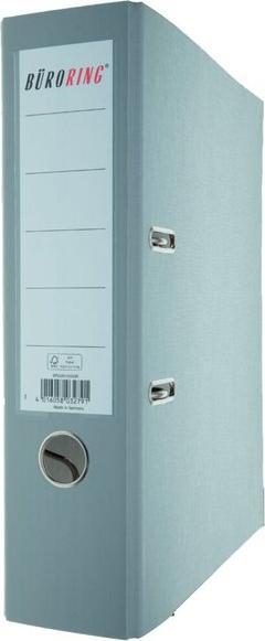 Immagine prodotto Büroring Ordner, DIN A4, PP, 80 mm, breit, auswechselbares Rückenschild, grau (A4, 80 mm)