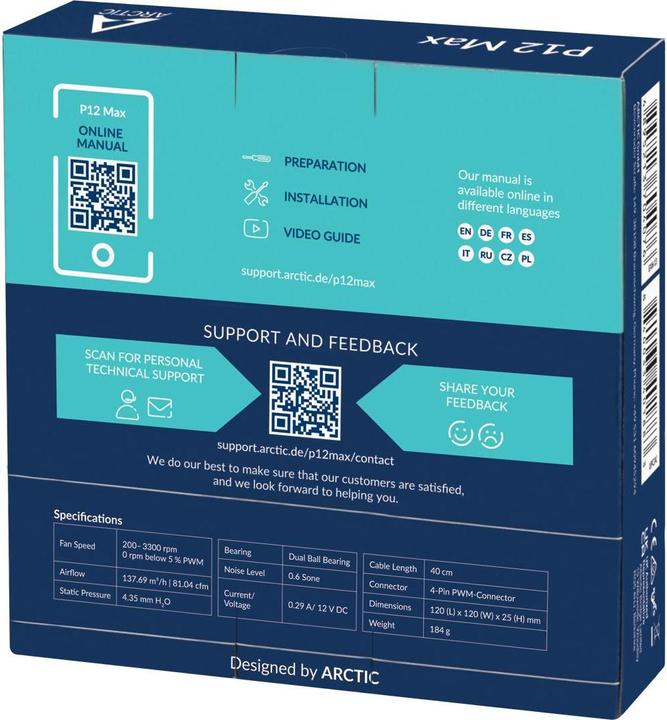 Image du produit Arctic P12 Max (120 mm, 1 x)