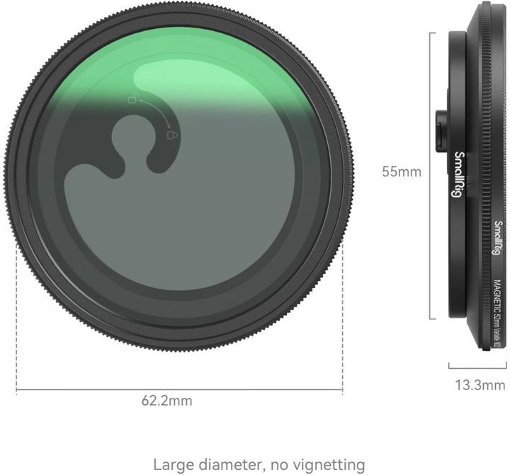 Immagine prodotto SmallRig MagEase Magnetic VND Filter Kit (52 mm, Filtri polarizzanti)