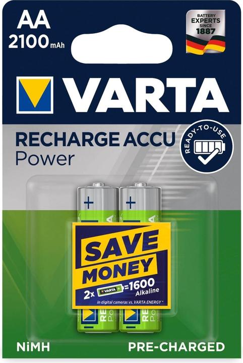Varta Recharge Accu Power (2 Stk., AA, 2100 mAh)