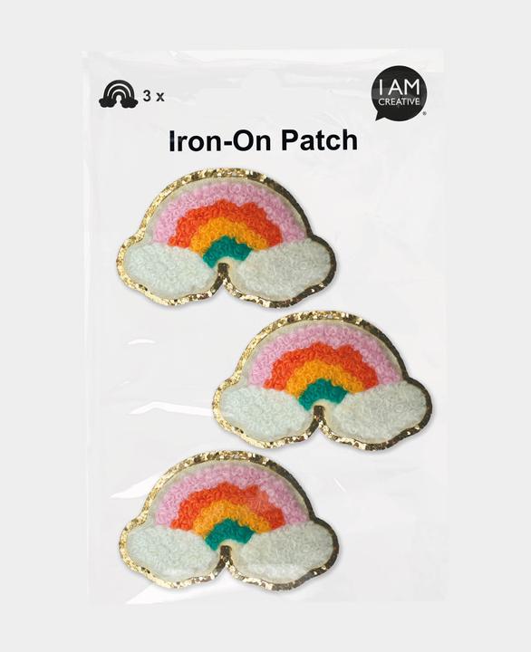Produktbild I Am Creative Aufnäher Iron on patch Regenbogen (3 x)