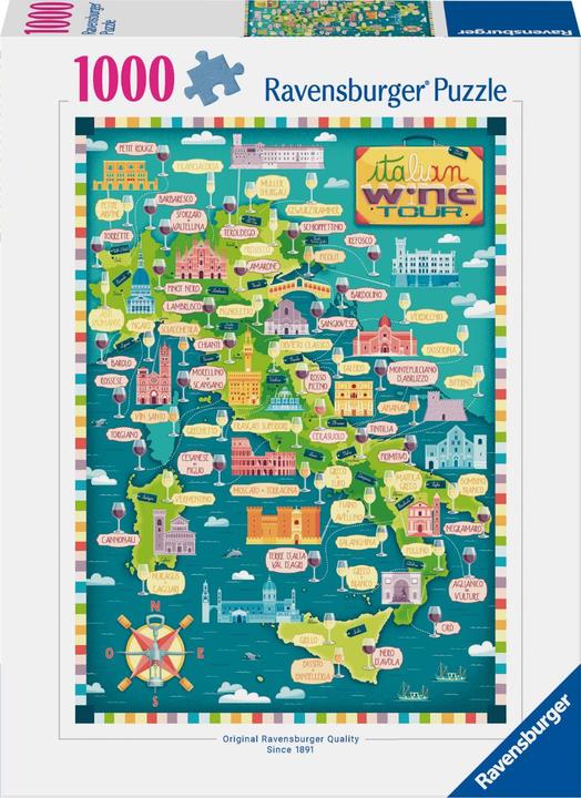 Produktbild Ravensburger Italian Wine Tour (1000 Teile)