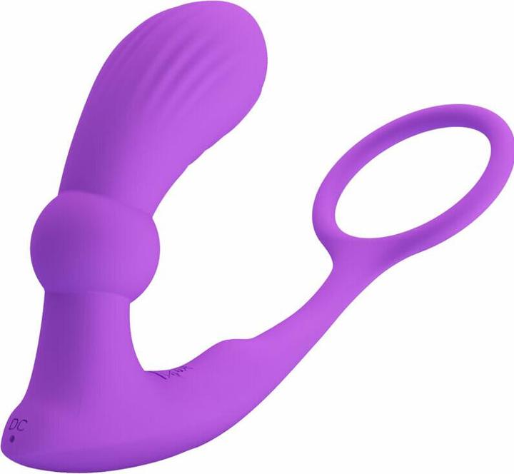 Pretty Love Warren Violet Anal Ring & Vibrator