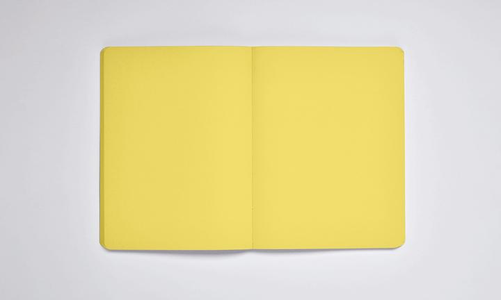 Actual product image Nuuna Not White L LIGHT, yellow (22 x 16.5 cm, Plain, Soft cover)