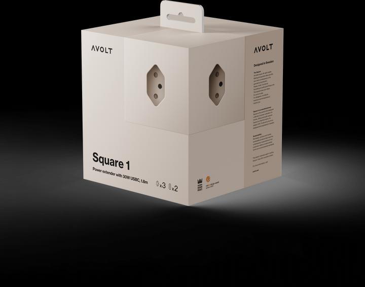 Actual product image Avolt Square 1 (5 x, USB-C, Type 13, 1.80 m)