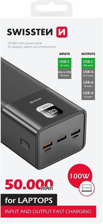 Immagine prodotto Swissten Power Line (50000 mAh, 100 W, 185 Wh)