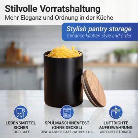 Produktbild Wenko Aufbewahrungsdose Mio schwarz (1 l)