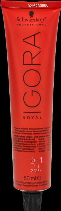 Actual product image Schwarzkopf Professional Igora Royal (9-1 Extra Light Blonde Cendre)