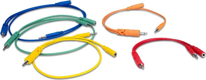 Image du produit Hosa CMM-500Y-MIX-Patch Cables 5pcs. (0.90 m)