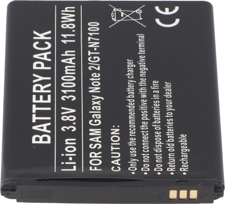 Actual product image Samsung Battery Galaxy Note II, Galaxy Note 2, GT-N7100, EB595675LU