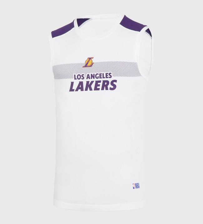 Produktbild Tarmak Damen/Herren Basketball Funktionsshirt NBA Los Angeles Lakers - UT500 weiss (L)
