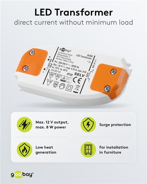 Image du produit Goobay Transformateur LED