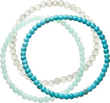 Produktbild Evolution Group Charming Set Of Mineral Stone Bracelets 43043.3 Turquoise