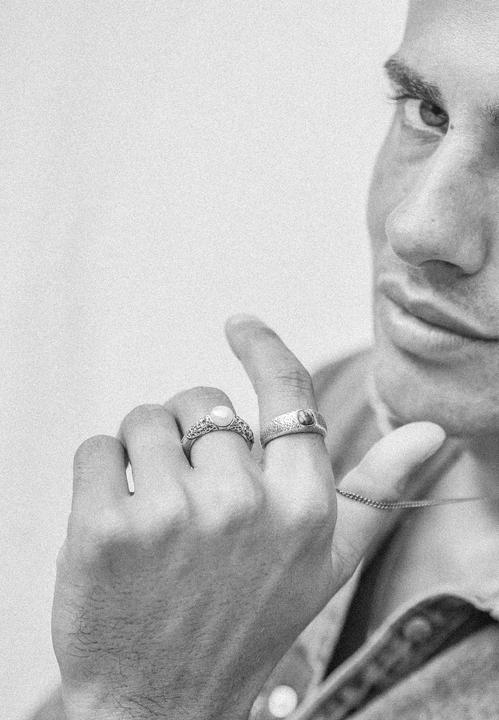 Immagine prodotto Haze & Glory Ring Perle Vintage 925 Silber (64, 925 Argento)