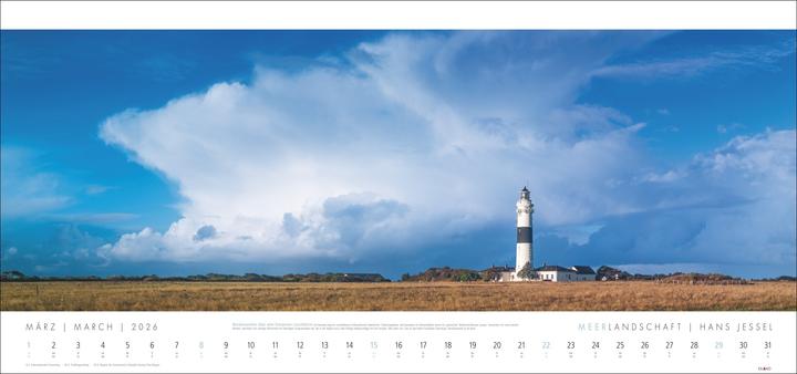 Produktbild Meerlandschaft Kalender 2026 - Hans Jessel (Harter Einband, Deutsch)