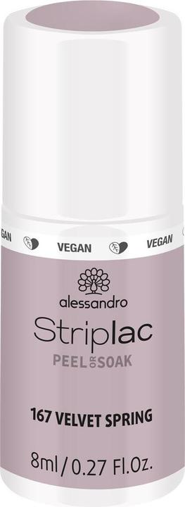Produktbild Alessandro Striplac Peel or Soak Velvet Spring 8 ml (167 Velvet Spring, UV-Gel Lack)