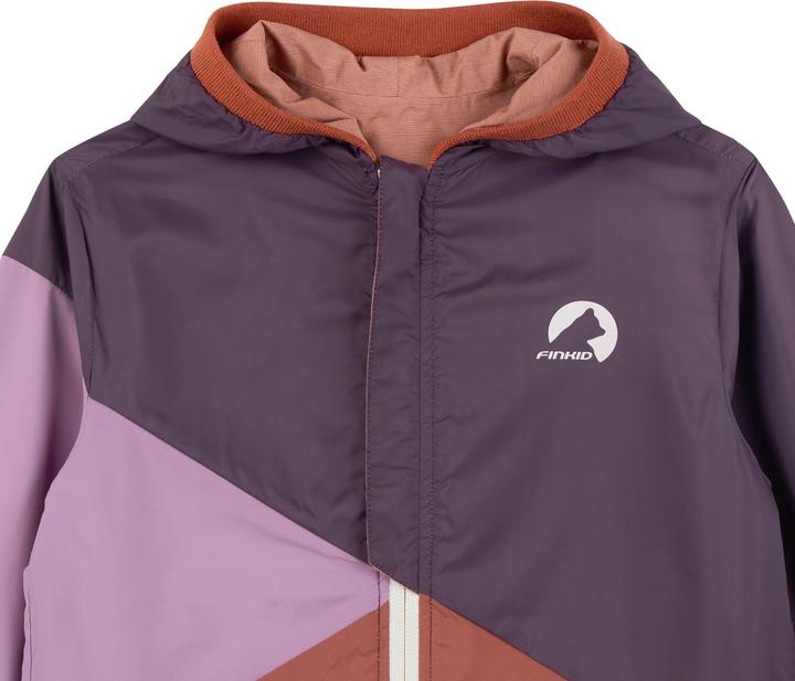 Produktbild finkid wendbare Regenjacke Muutuva peach/rust (140, 146)